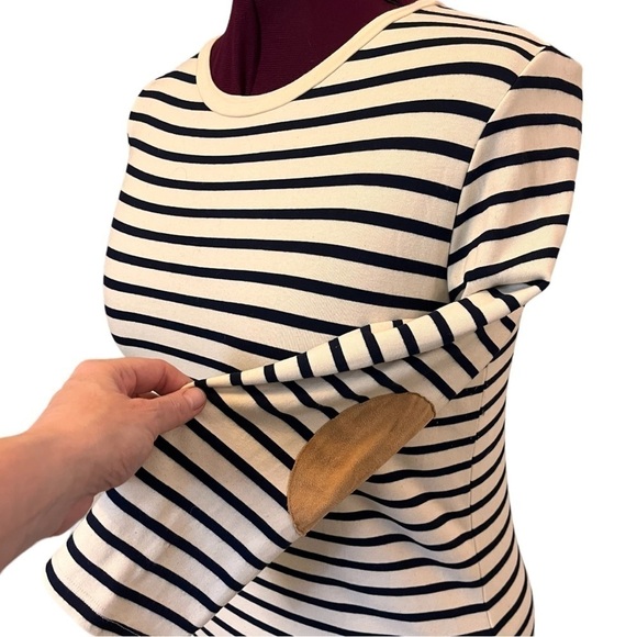 Monteau Breton Stripe Jersey Pull Over Dress (Wardrobe Essential) - Picture 3 of 11